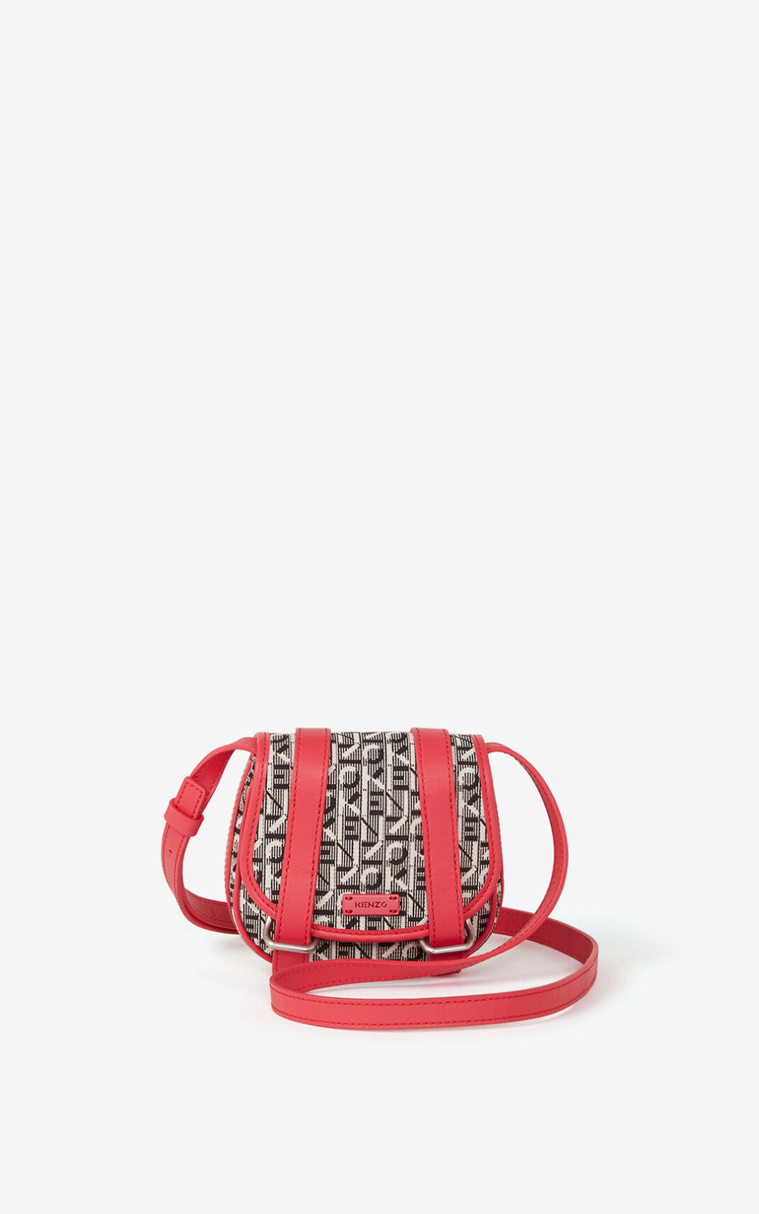 Bolsa Shopper Kenzo Mini Courier jacquard Feminino - Coral | 810HZIQUB